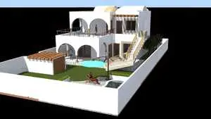 Villa inachevée de 300m à hammamet sud 99202001