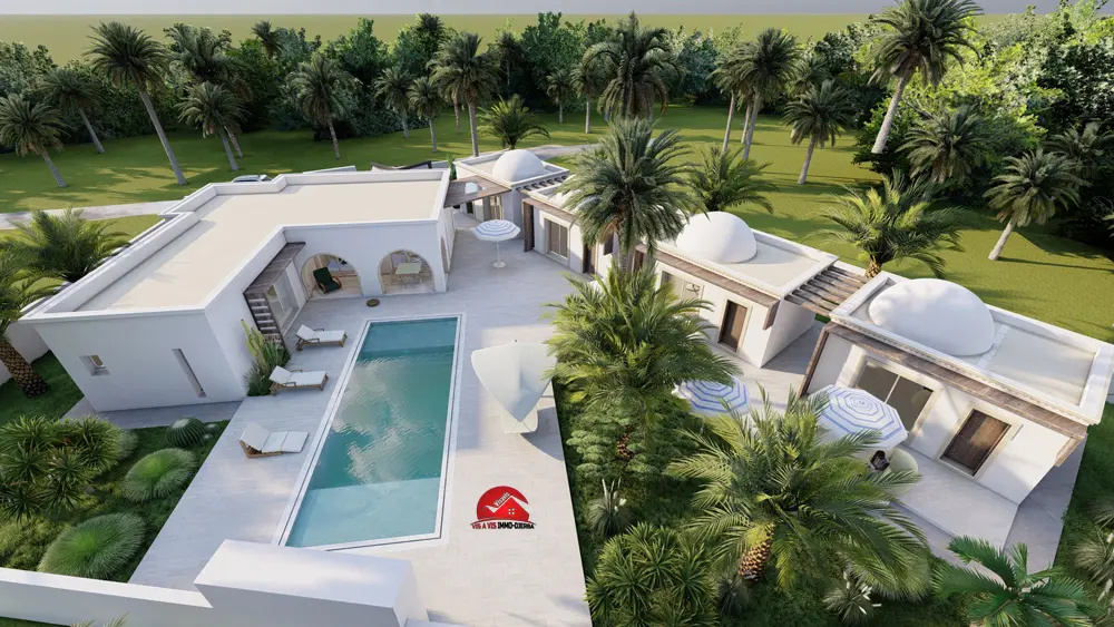 PROJET DE MAISON D’HÔTES À VENDRE À MEZRAYA DJERBA - RÉF P601