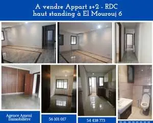 A vendre appartement s+2 haut standing à El Mourouj 6.