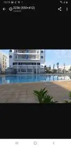 a louer appartement residence LeMonaco Sousse pied dans l'eau