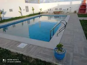 Villa indépendante avec grand piscine a plage Nord elhaouaria