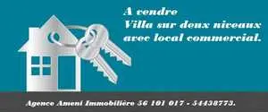 ❤ A vendre villa sur deux niveaux avec local commercial à el Mourouj 5.