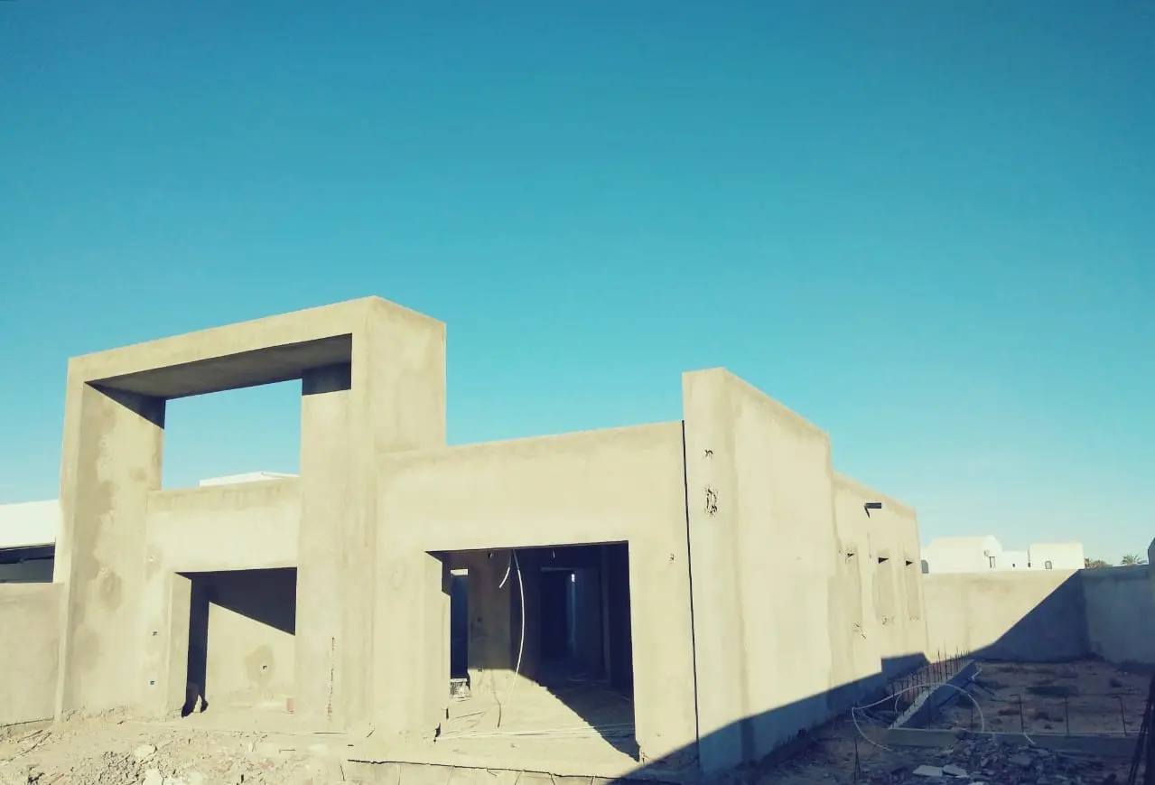 Villa en cours de construction à Djerba