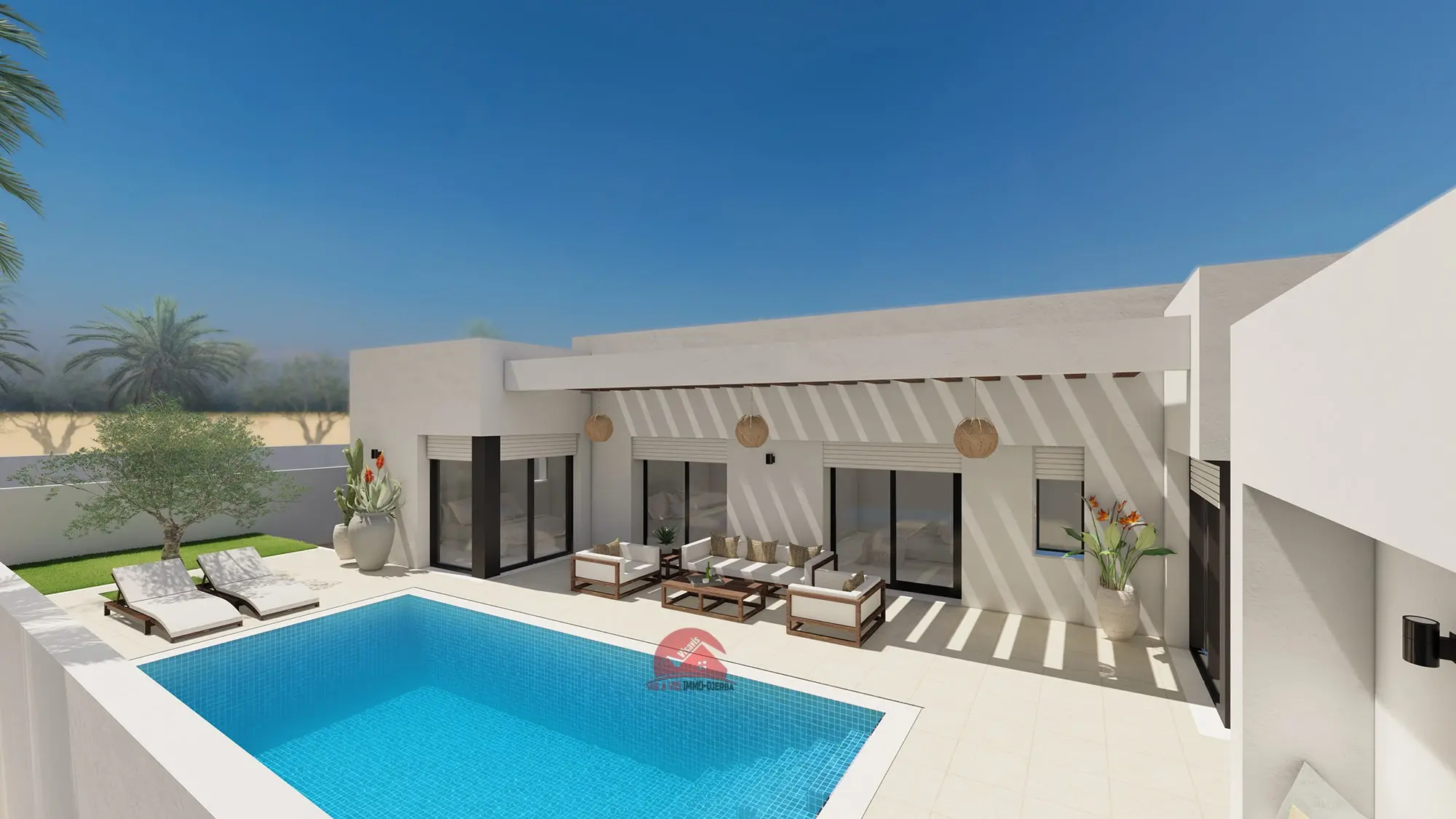 OFFRE DE TERRAIN ET CONSTRUCTION À DJERBA HOUMT SOUK - RÉF P653