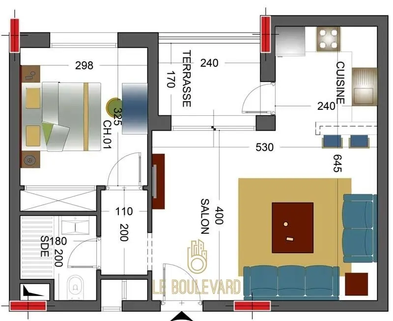 A Vendre Appartement S+1 Haut Standing à AFH Mrezga, Nabeul