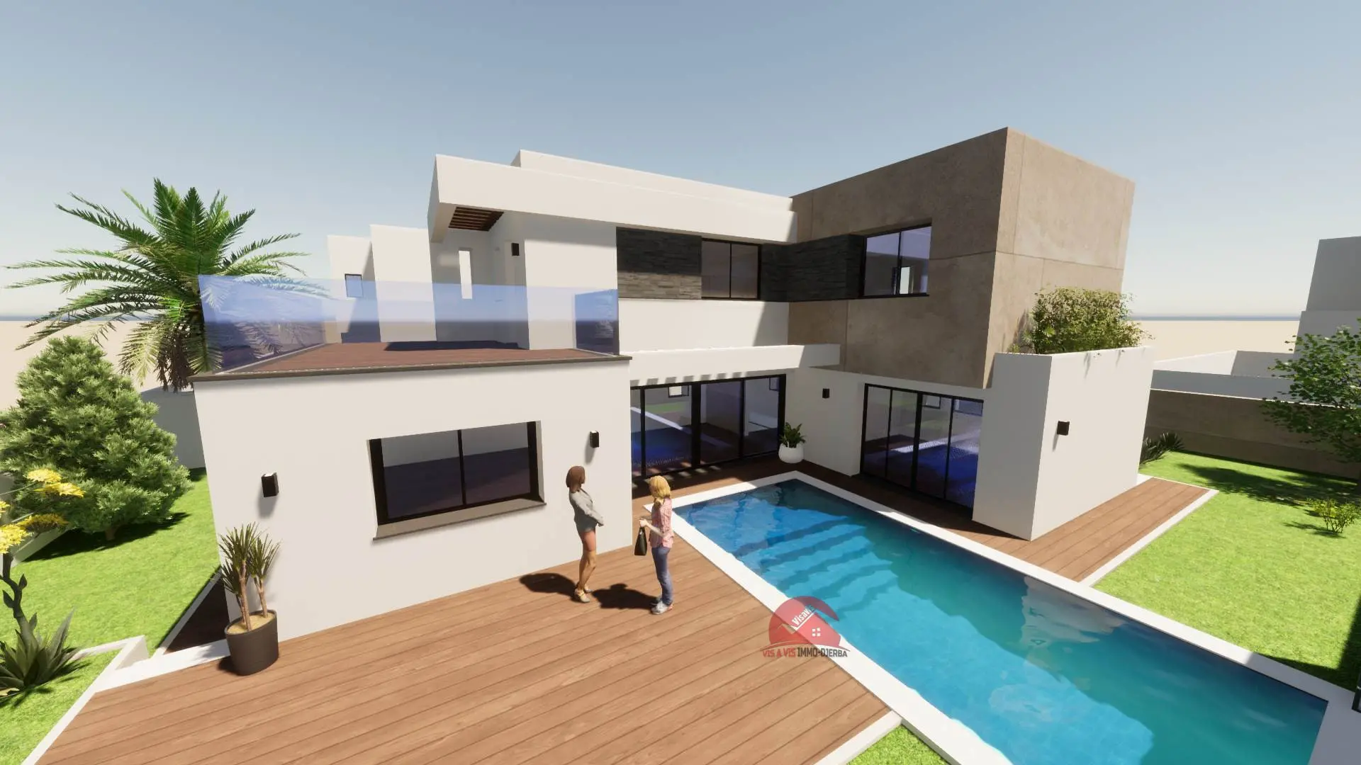 VENTE VILLA AVEC PISCINE À MEZRAYA DJERBA - RÉF V620