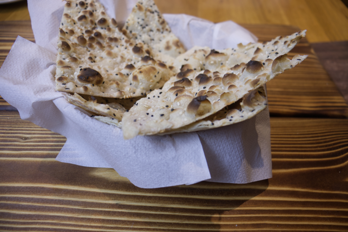 Freshly Baked Flat Naan Bread