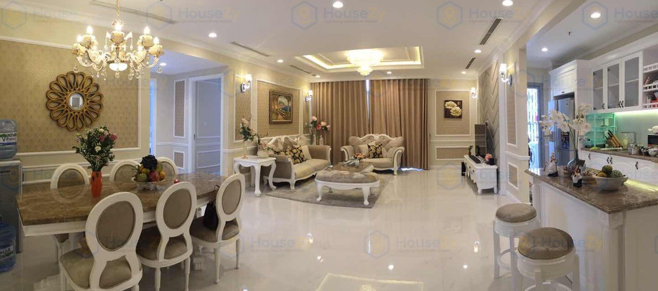 HouseZy - Vinhomes Central Park | Căn Hộ 3 Phòng Ngủ, Nội Thất Sang Trọng Cho Bạn Cuộc Sống Chất Lượng!