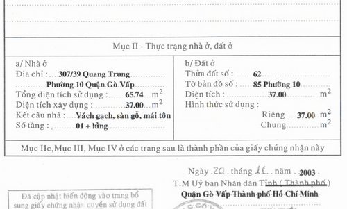 HouseZy - DQ - Bán nhà Gò Vấp dưới 4 tỷ - Đất khá nhiều 37m2 không lộ giới, hẻm xe hơi P10 Gò Vấp 