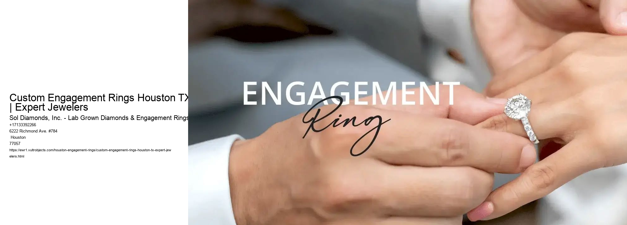 Custom Engagement Rings Houston TX | Expert Jewelers
