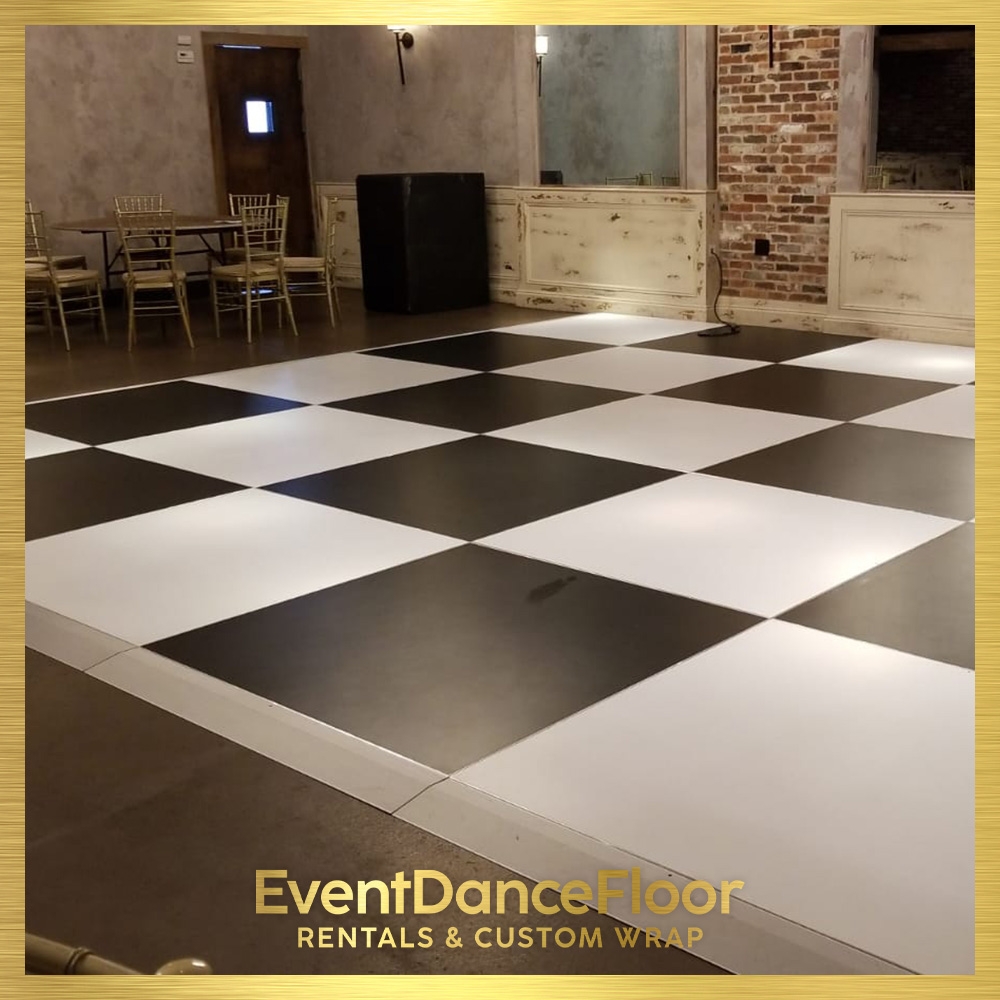 How long does it typically take to install custom printed dance floor wraps?