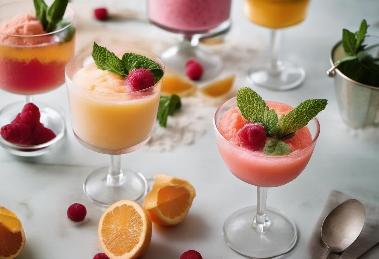 Image showing the final output answering the question: how do I make sorbet cocktails.
