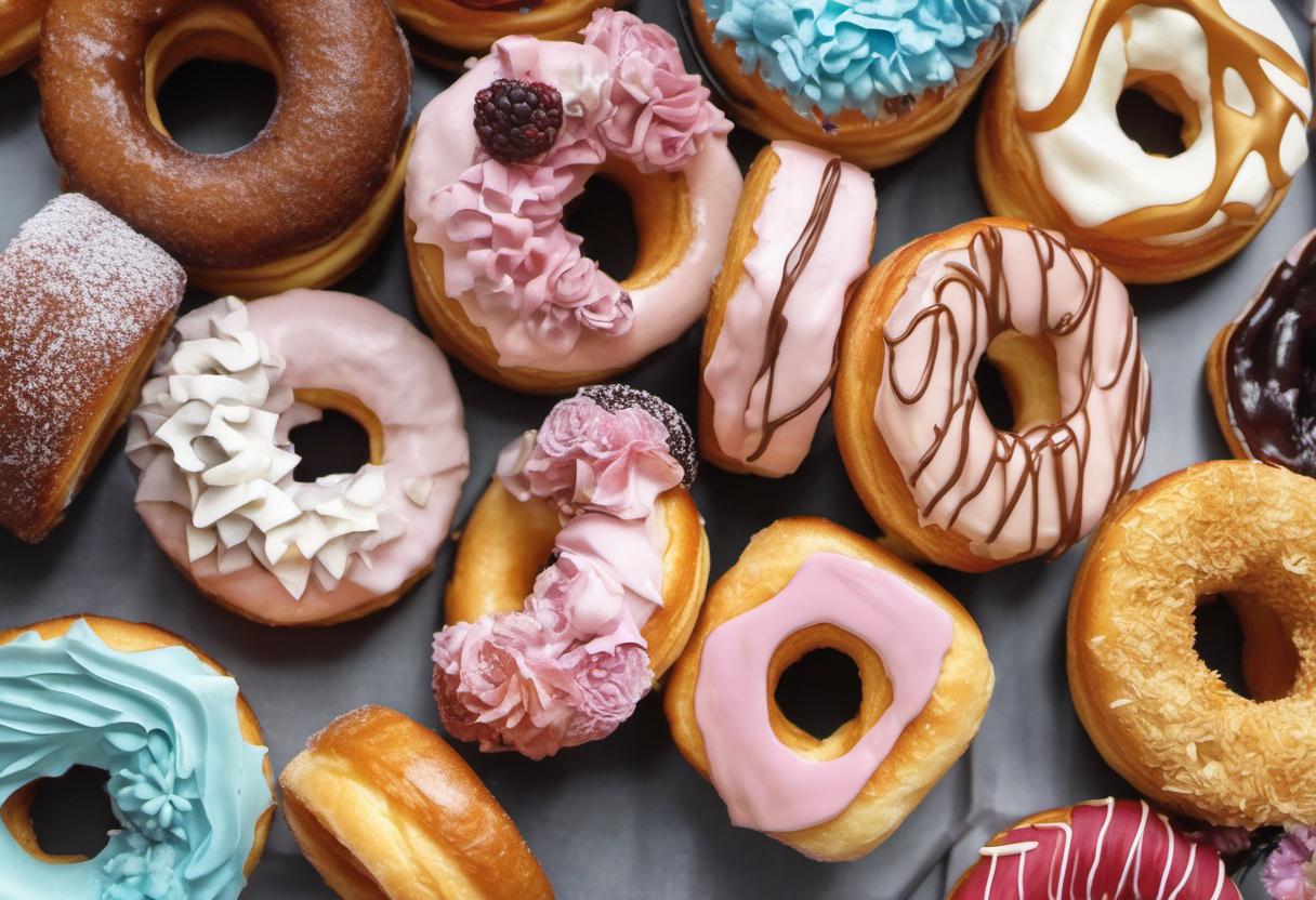 Image showing the final output answering the question: how do I decorate cronuts.
