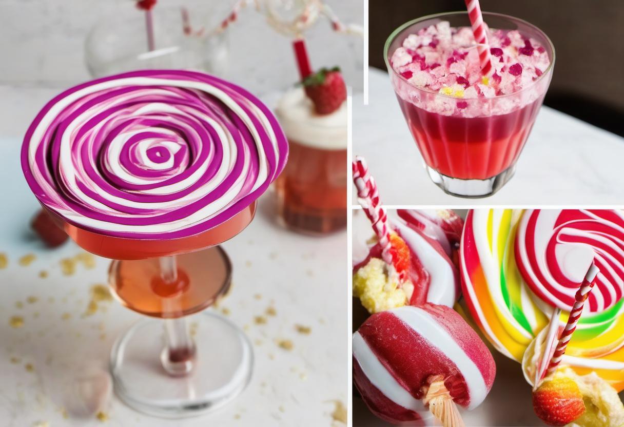 Image showing the final output answering the question: How do I make lollipop cocktails.