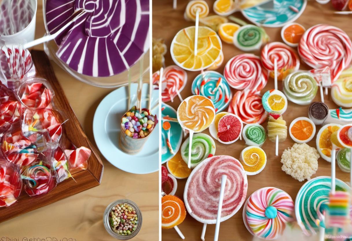 Image showing the final output answering the question: How do I organize a lollipop tasting party.