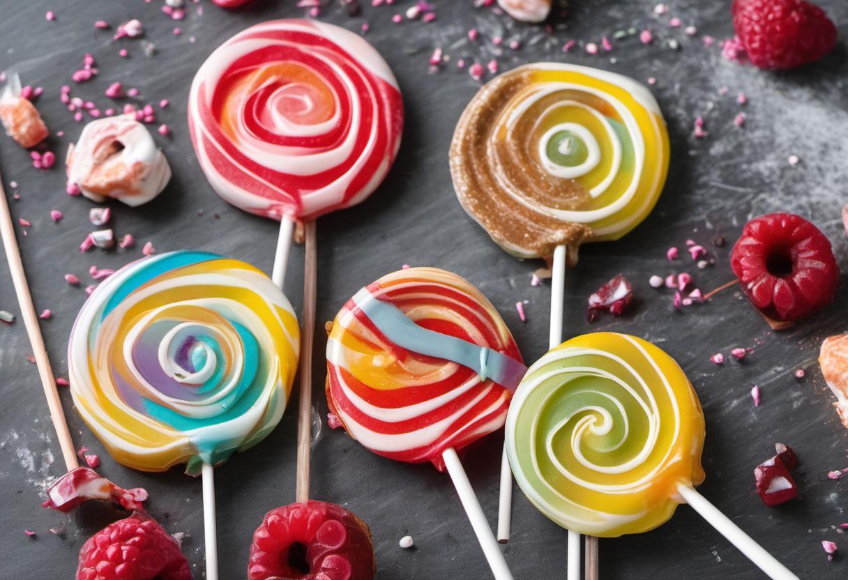 Image showing the final output answering the question: How do I make homemade lollipops.