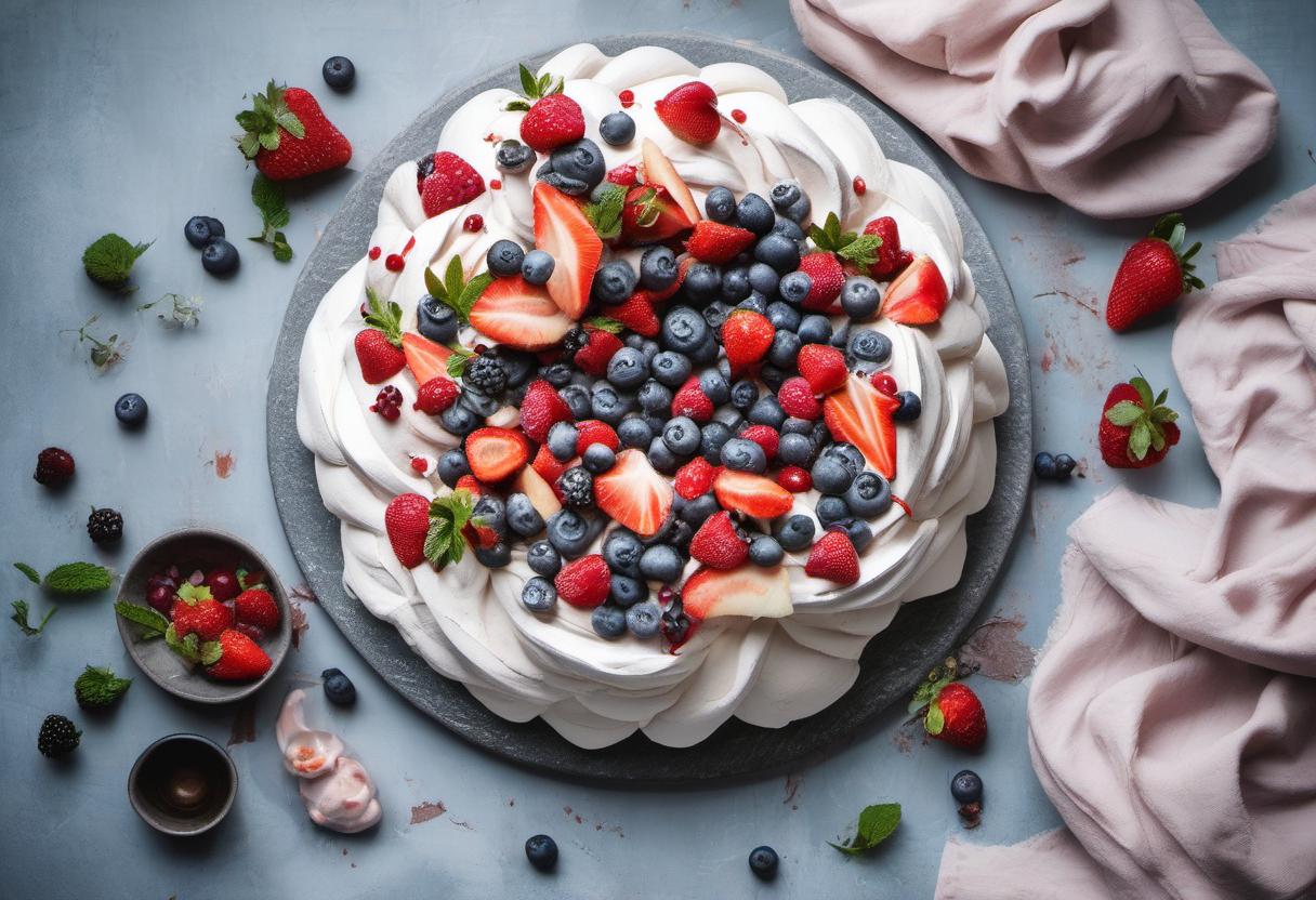 Image showing the final output answering the question: How do I achieve the perfect pavlova texture.