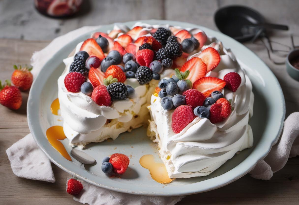 Image showing the final output answering the question: How do I store leftover pavlova.