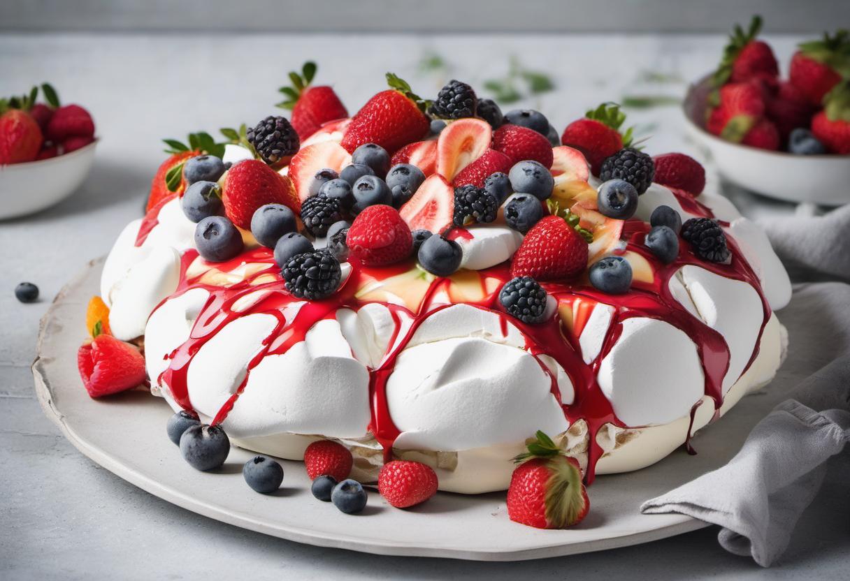 Image showing the final output answering the question: How do I fix a cracked pavlova.