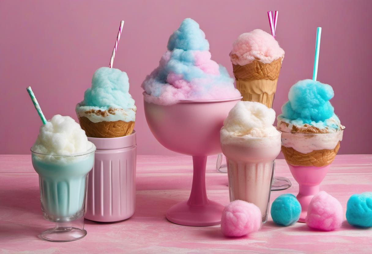 Image showing the final output answering the question: make a Cotton Candy Carnival Freak Frappe.