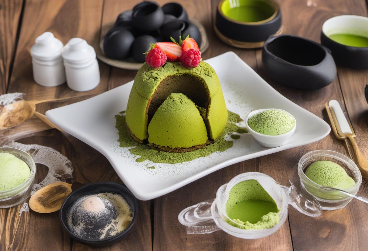 Image showing the final output answering the question: troubleshoot common Matcha Lava Cake issues.