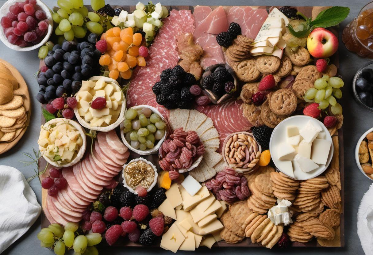 Image showing the final output answering the question: customize your Picnic Charcuterie Board to fit any occasion.