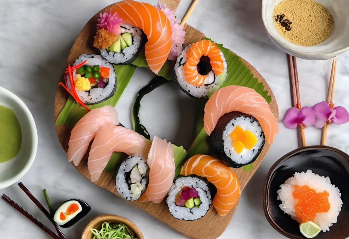 Image showing the final output answering the question: How do I make a Sushi Donut.