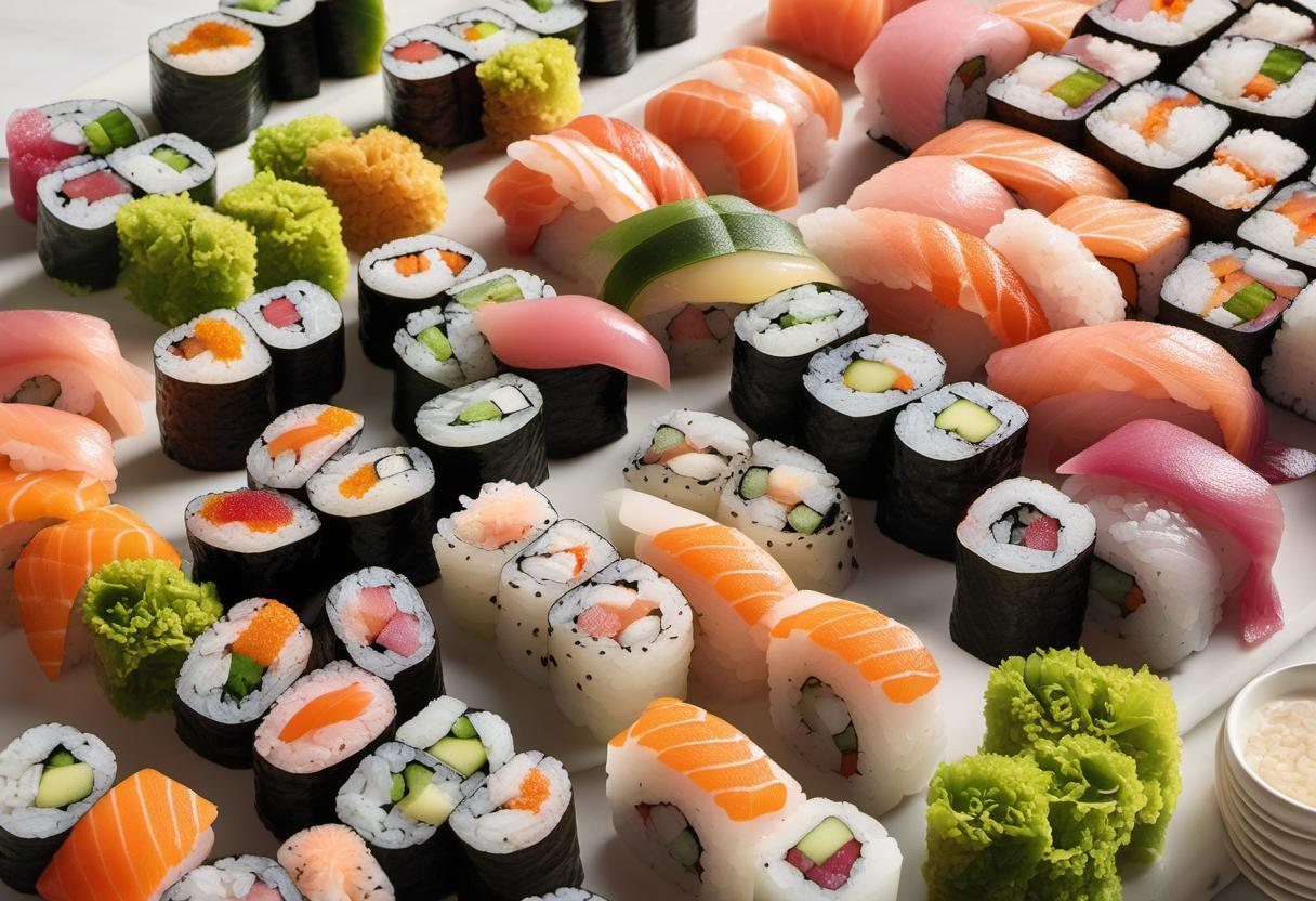 Image showing the final output answering the question: How do I store and keep Rainbow Sushi Rolls fresh.