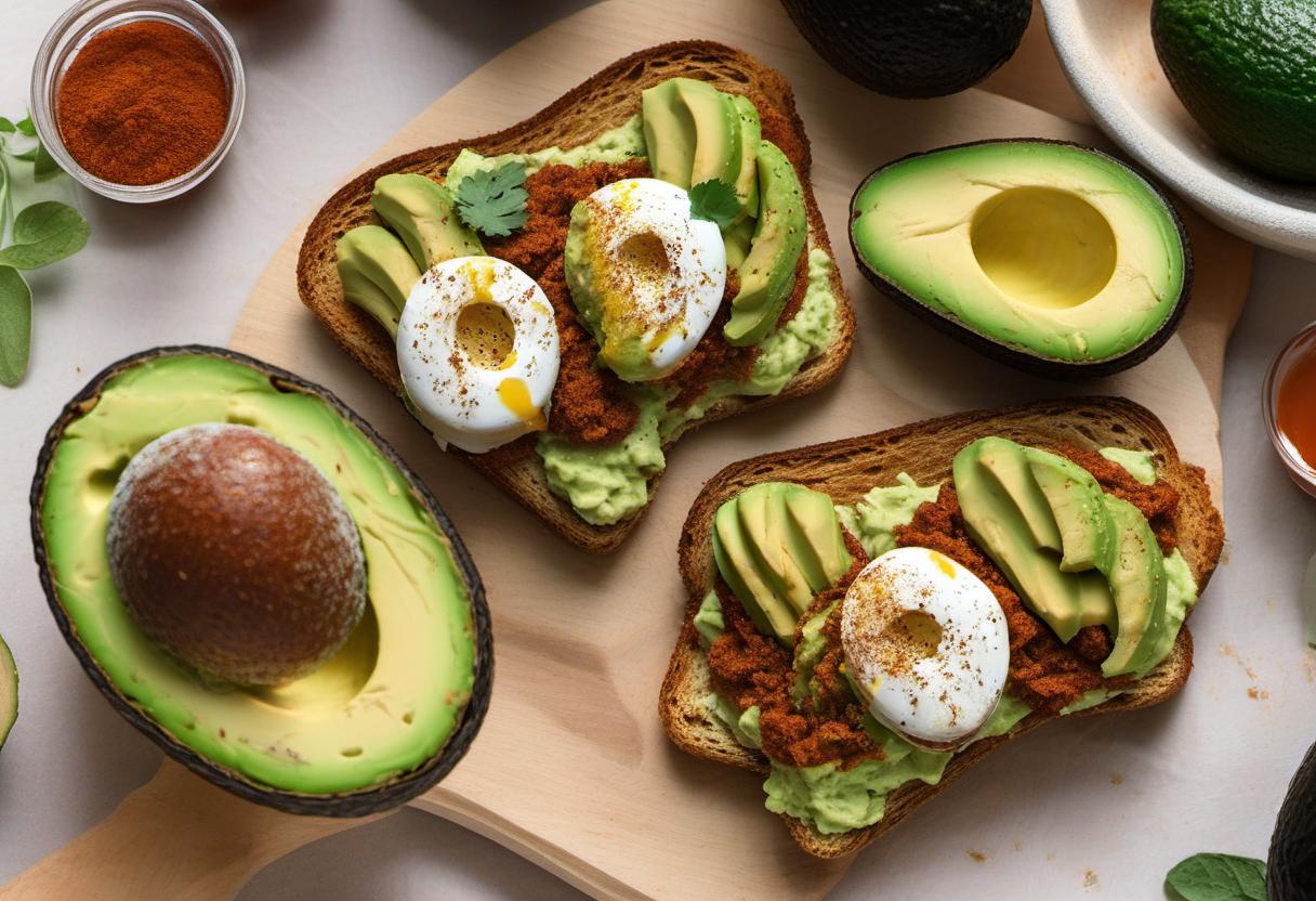 Image showing the final output answering the question: How do I make Avocado Toast with a twist.