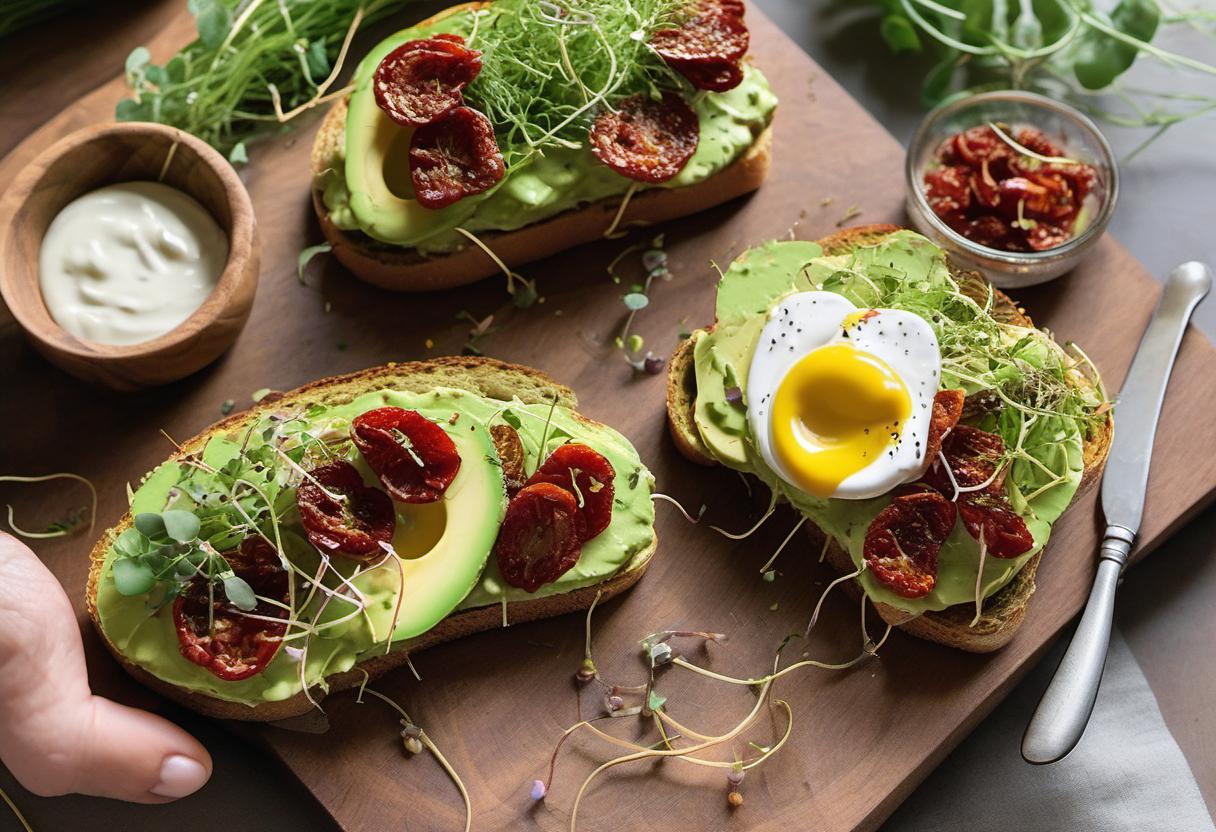 Image showing the final output answering the question: How do I upgrade my Avocado Toast game.