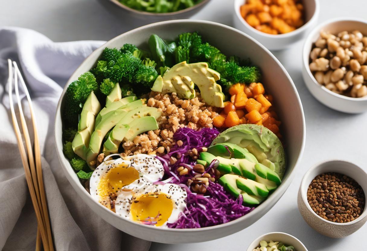 Image showing the final output answering the question: How do I whip up a quick and easy Buddha Bowl.