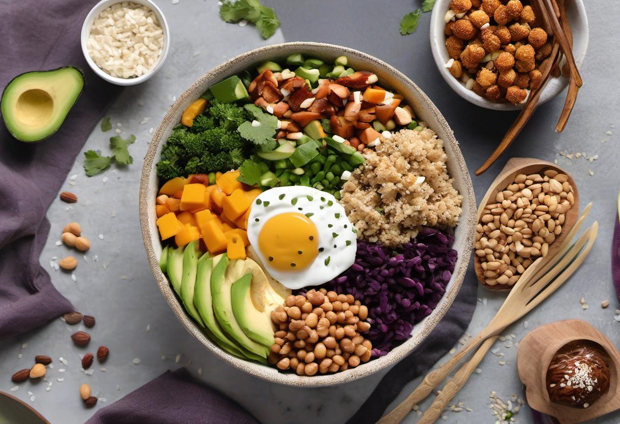 Image showing the final output answering the question: How do I assemble a gluten-free Buddha Bowl.