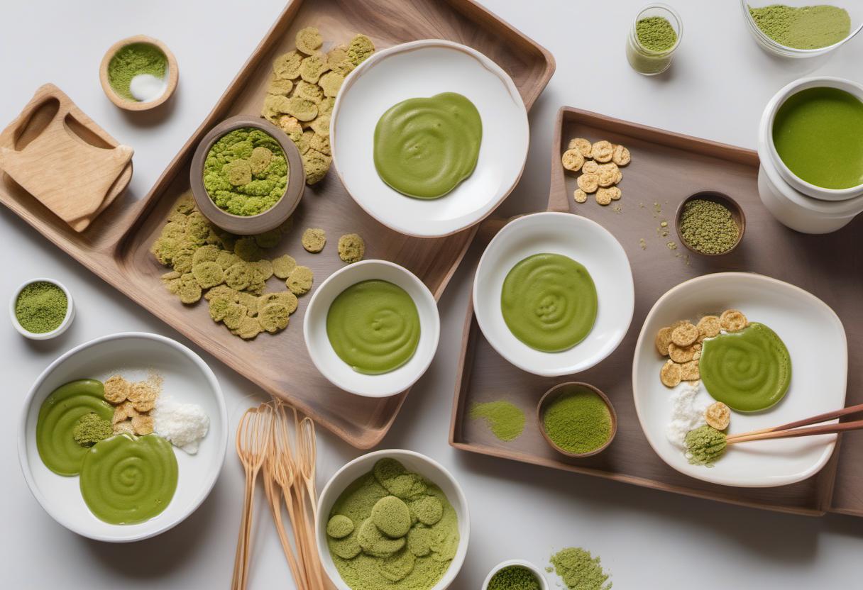 Image showing the final output answering the question: How do I make matcha pancake cereal.