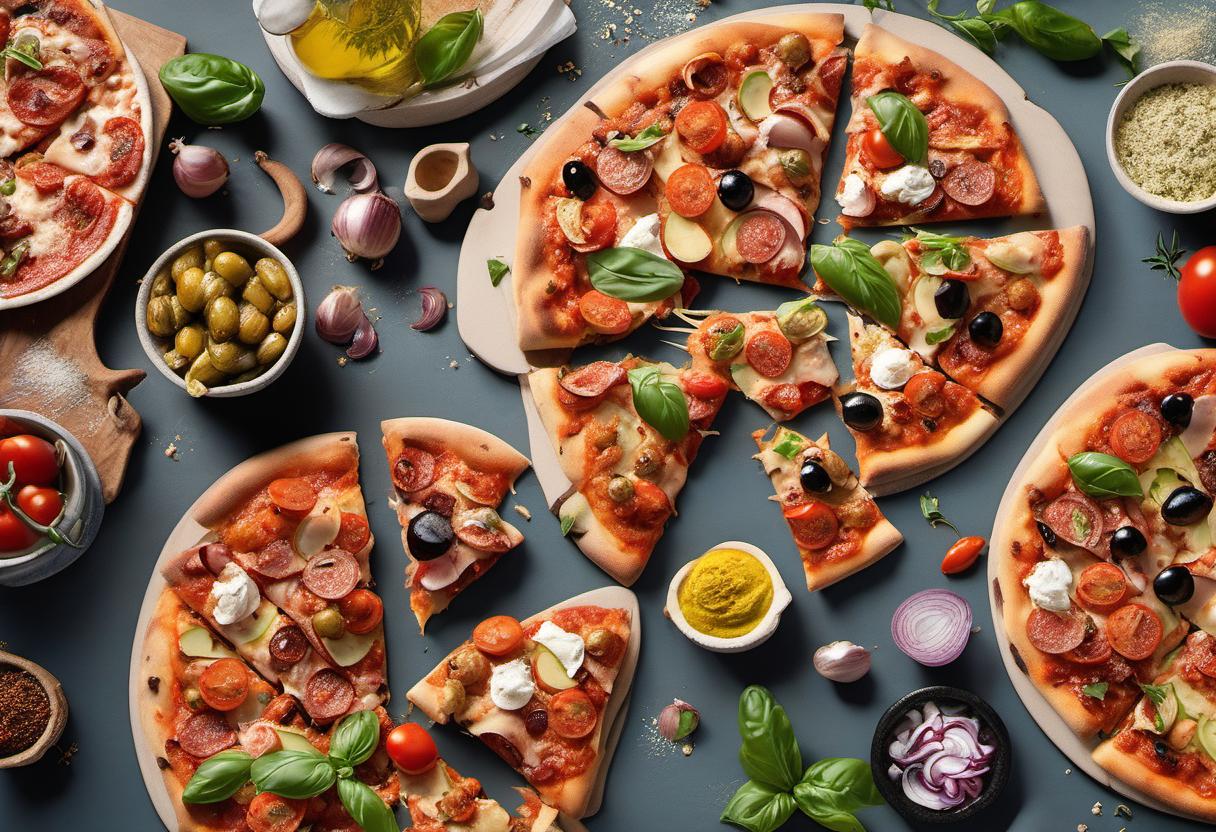 Image showing the final output answering the question: How do I create a Mediterranean-style pizza.