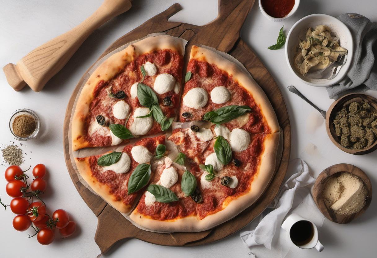 Image showing the final output answering the question: How do I make Neapolitan Pizza at home.