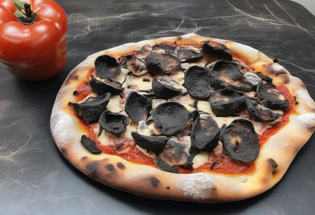 Image showing the final output answering the question: How do I achieve a charred crust on Neapolitan Pizza.