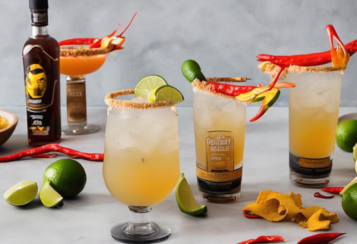 Image showing the final output answering the question: How do I smoke smoky spicy margarita.