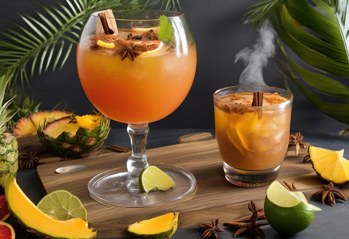 Image showing the final output answering the question: How do I smoke smoky spiced rum punch.