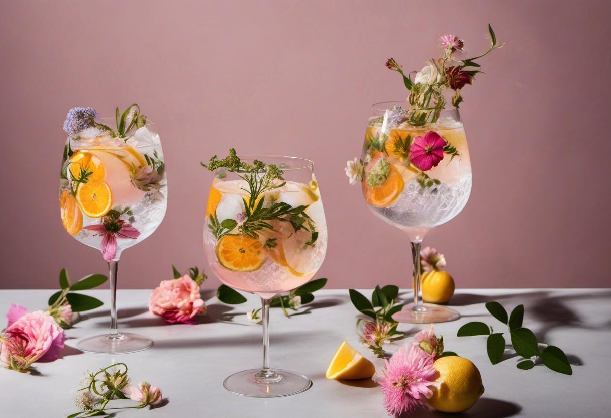 Image showing the final output answering the question: How do I make a Floral Gin  Tonic.