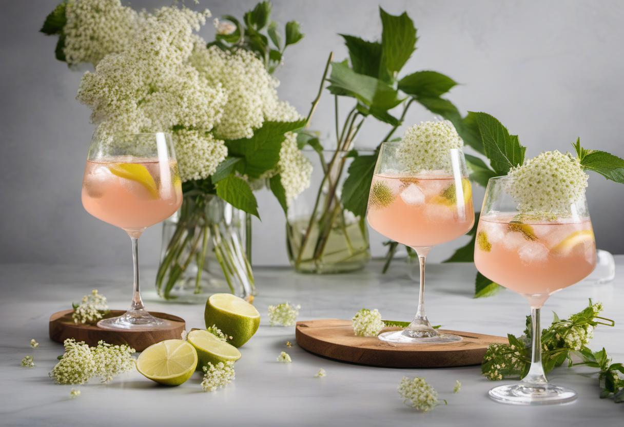 Image showing the final output answering the question: How do I make an Elderflower Spritz.