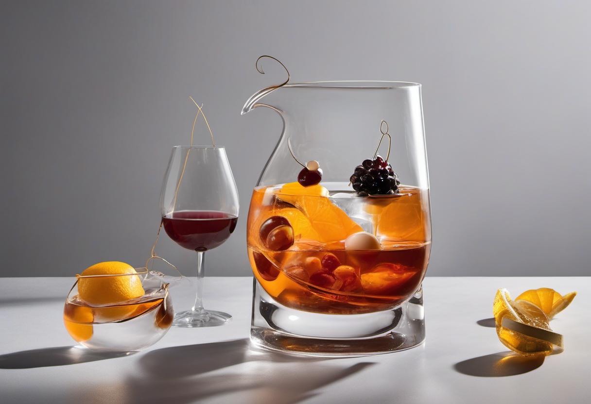 Image showing the final output answering the question: How do I make a Molecular Gastronomy Old Fashioned.