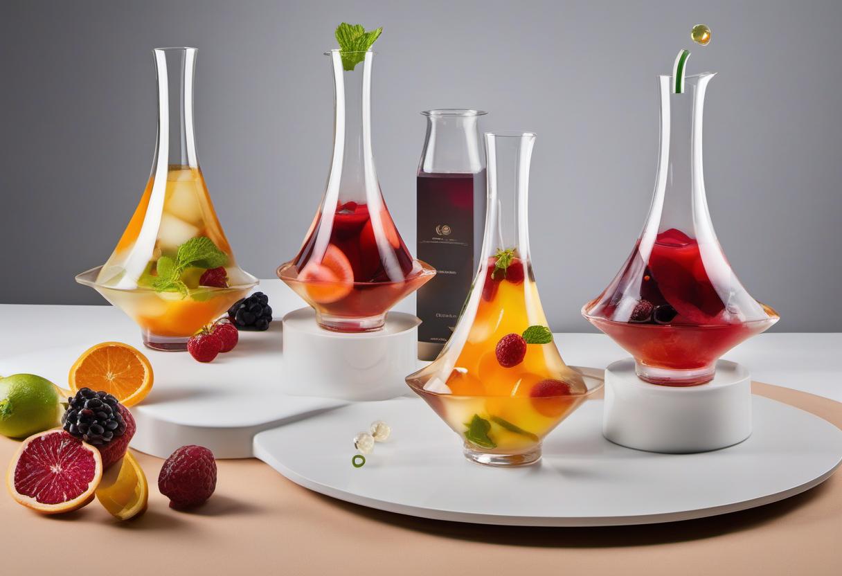 Image showing the final output answering the question: How do I mix a Molecular Gastronomy Sangria.