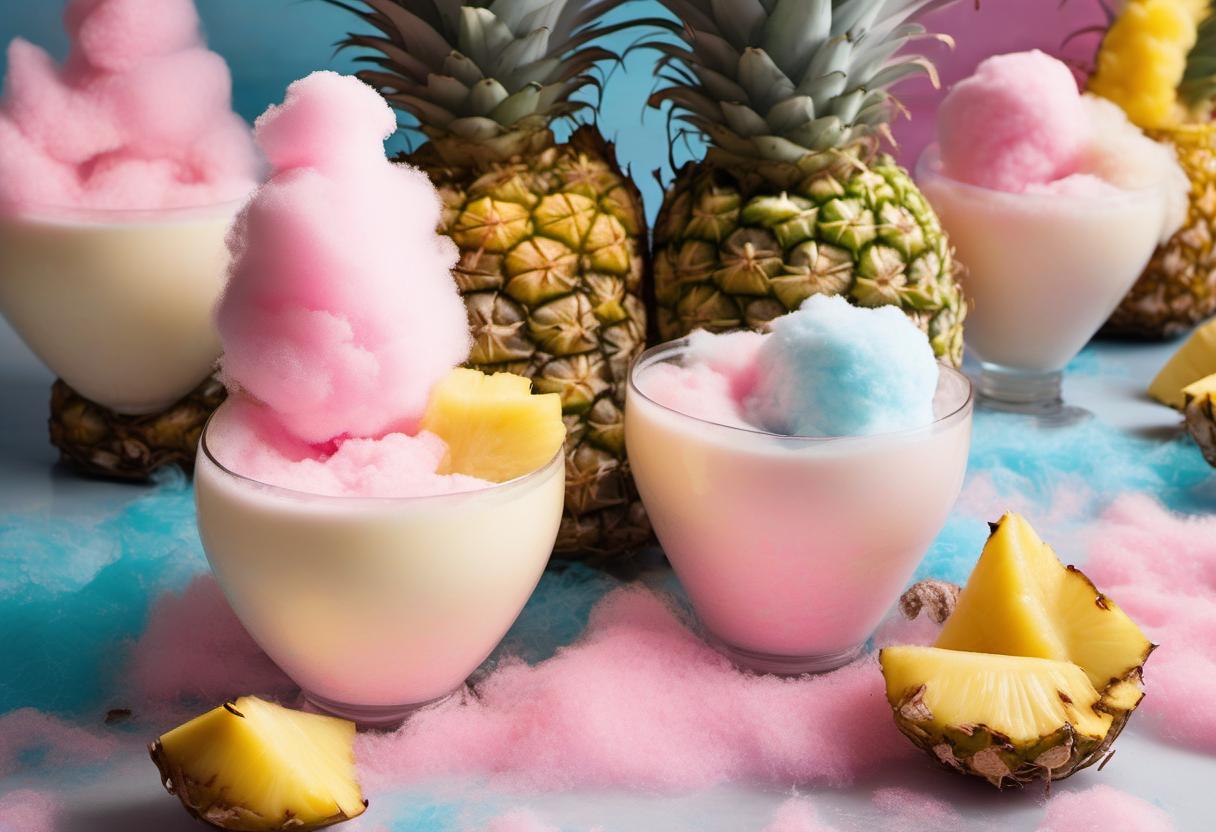 Image showing the final output answering the question: How do I blend a Cotton Candy Piña Colada.