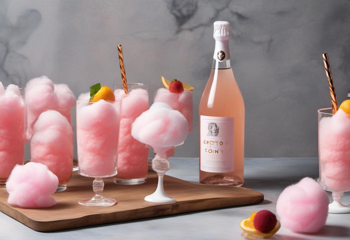 Image showing the final output answering the question: How do I serve a Cotton Candy Spritz.