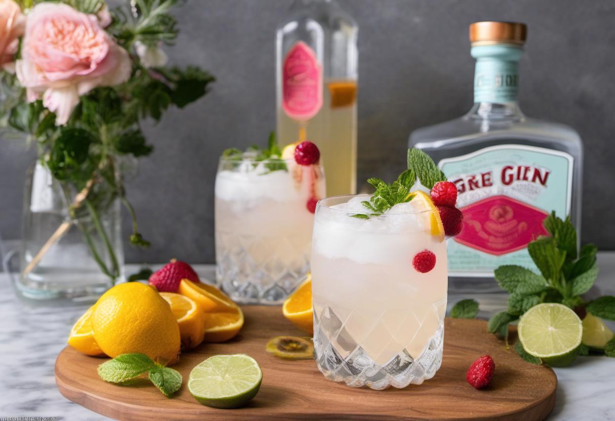 Image showing the final output answering the question: How do I whip up a fruity gin fizz.