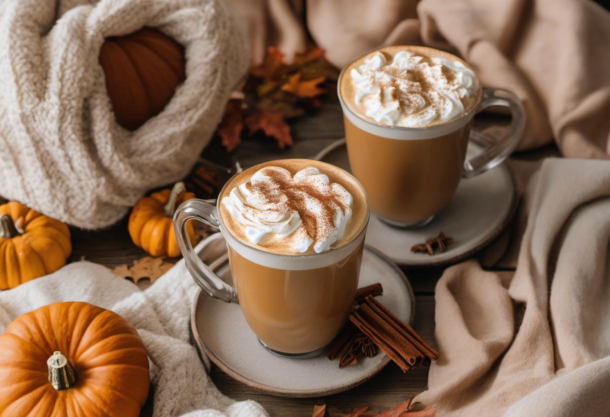 Image showing the final output answering the question: How do I make a pumpkin spice latte.