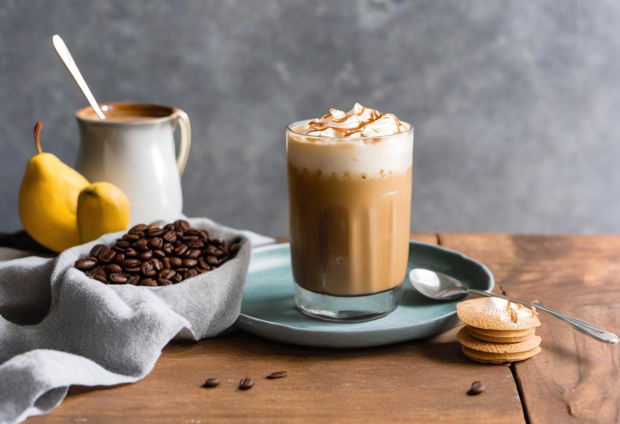 Image showing the final output answering the question: How do I make a frothy iced coffee.
