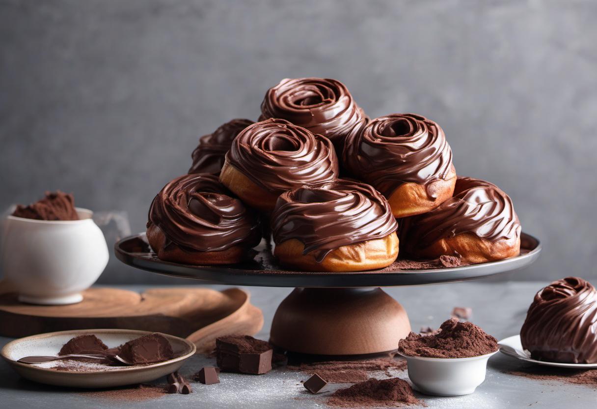 Image showing the final output answering the question: How do I make chocolate cruffins.