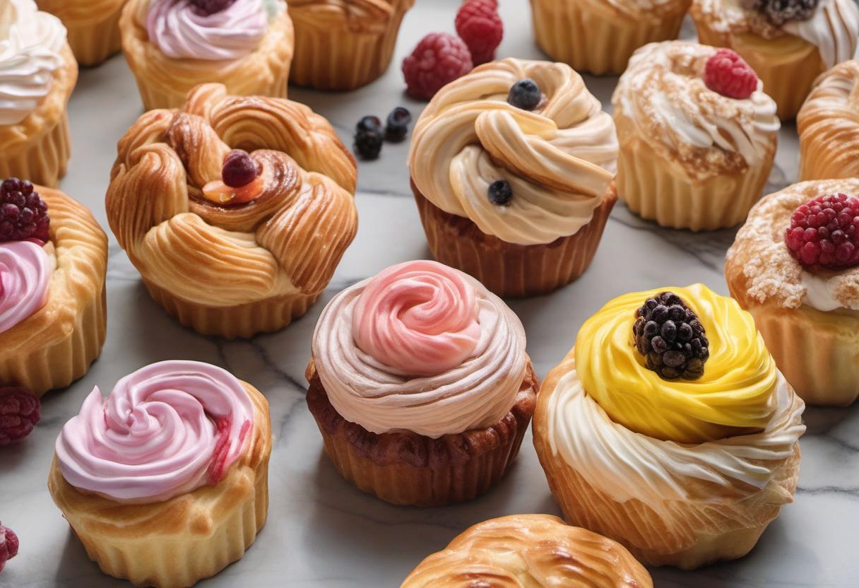 Image showing the final output answering the question: How do I decorate a cruffin.