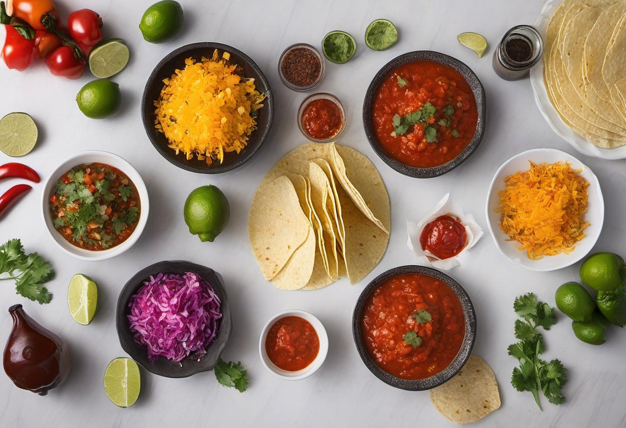 Image showing the final output answering the question: How do I create a fiery salsa for my tacos.